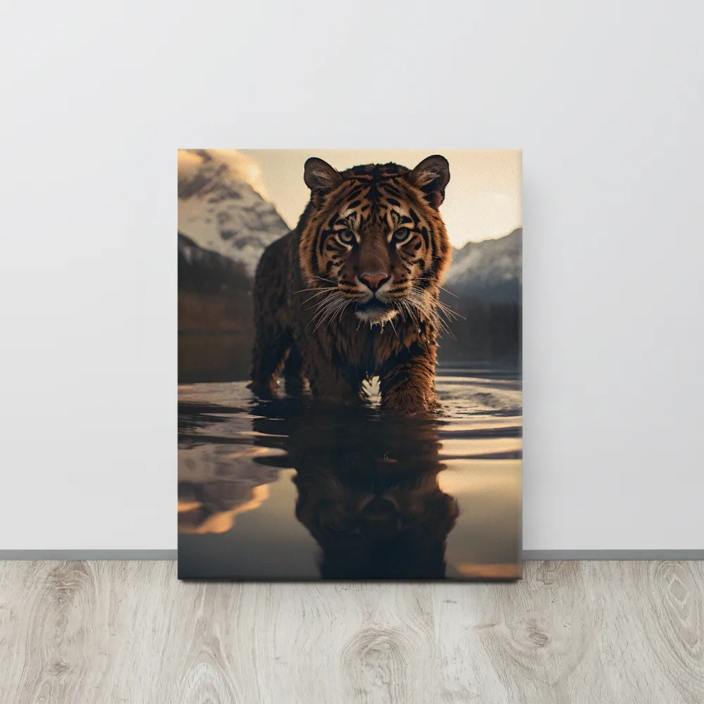 Majestic Reflection: The Tiger's Domain