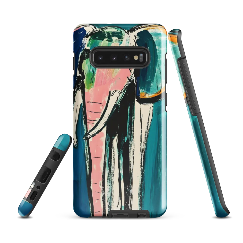 Whimsical Majesty: The Elephant in Color | Phone Case |  S10 Plus | Tough Case | Glossy