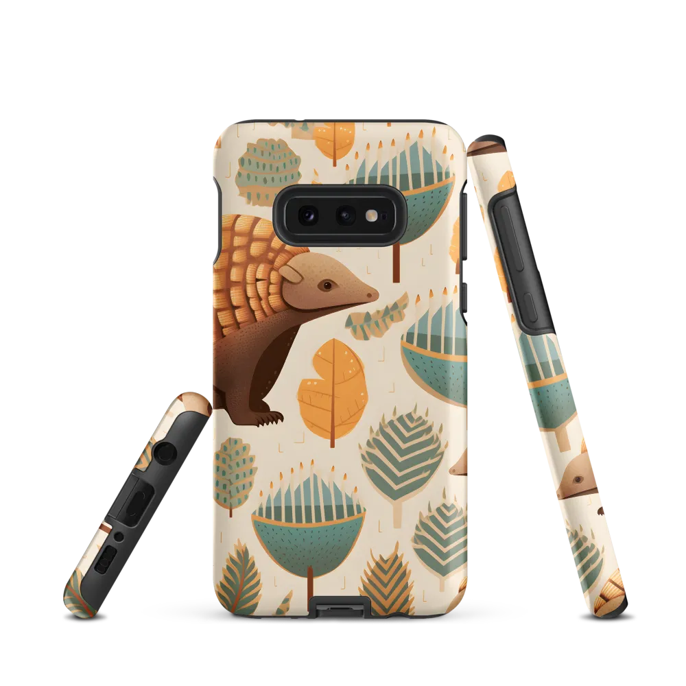 Pangolins in a Whimsical Habitat