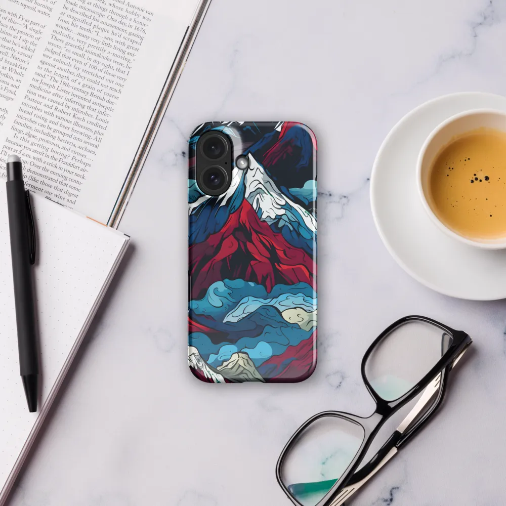 Mountain Majesty: An Abstract Voyage | Phone Case |  16 | Snap Case | Glossy