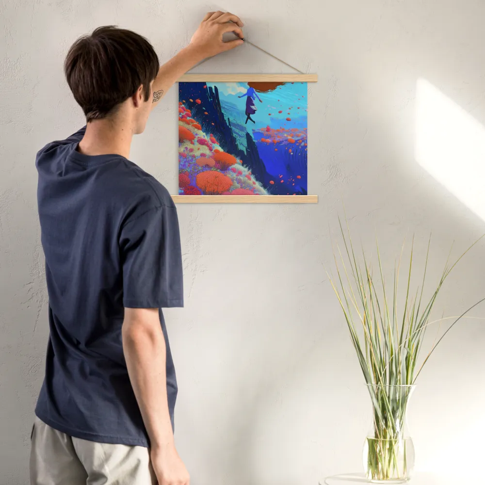 Whispers of Freedom | Poster With Oak Wood Hanger | 14″×14″