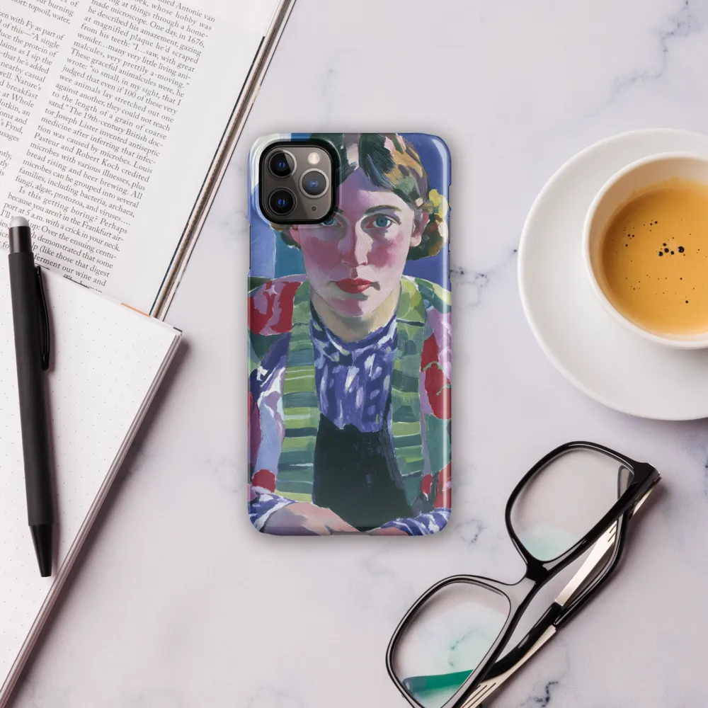 Vibrant Gaze: A Modernist Portrait | Phone Case |  11 Pro Max | Snap Case | Glossy