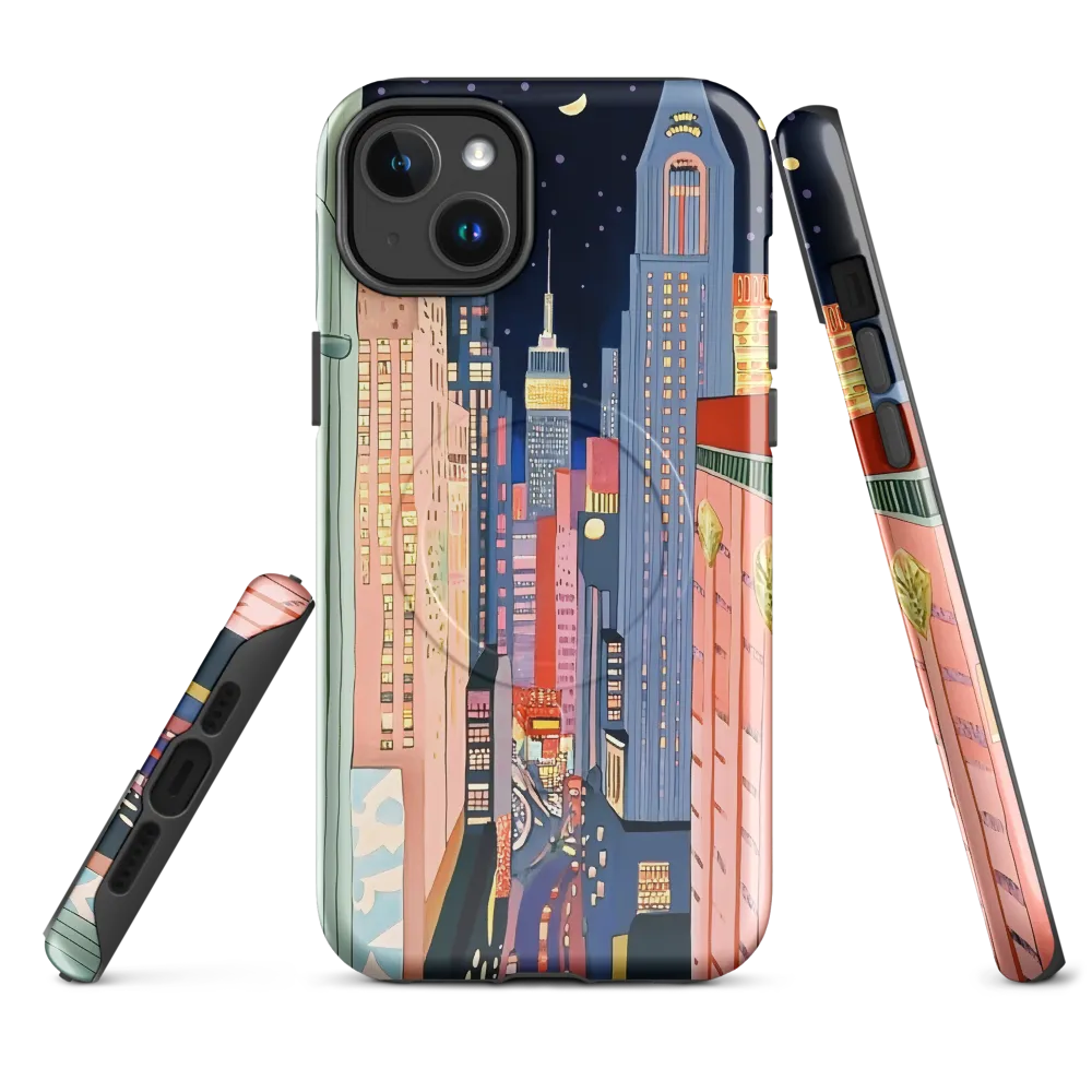 Urban Dreamscape: A Pop Art Night | Phone Case |  14 Plus | MagSafe® Tough Case | Glossy