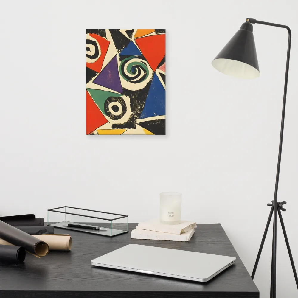 Dynamic Geometric Abstraction | Canvas | 12″×16″