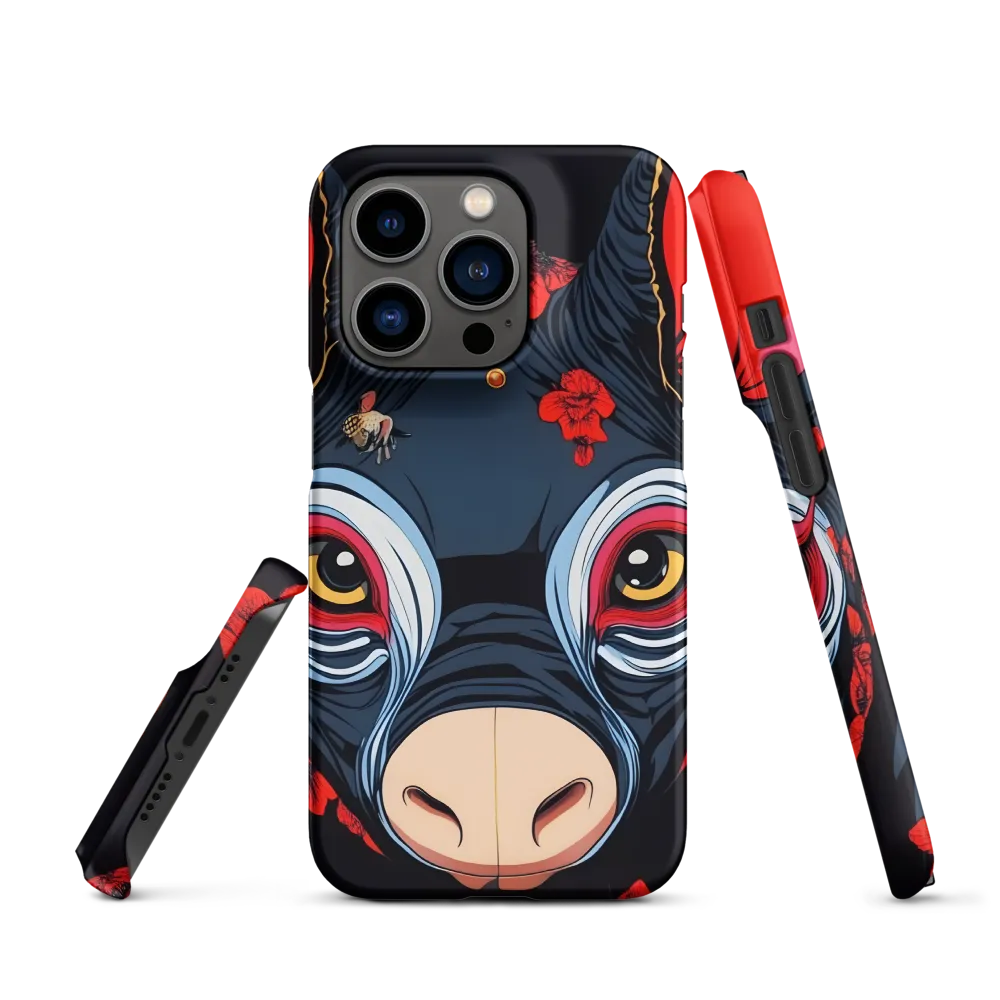 Mystical Bull with Floral Motifs