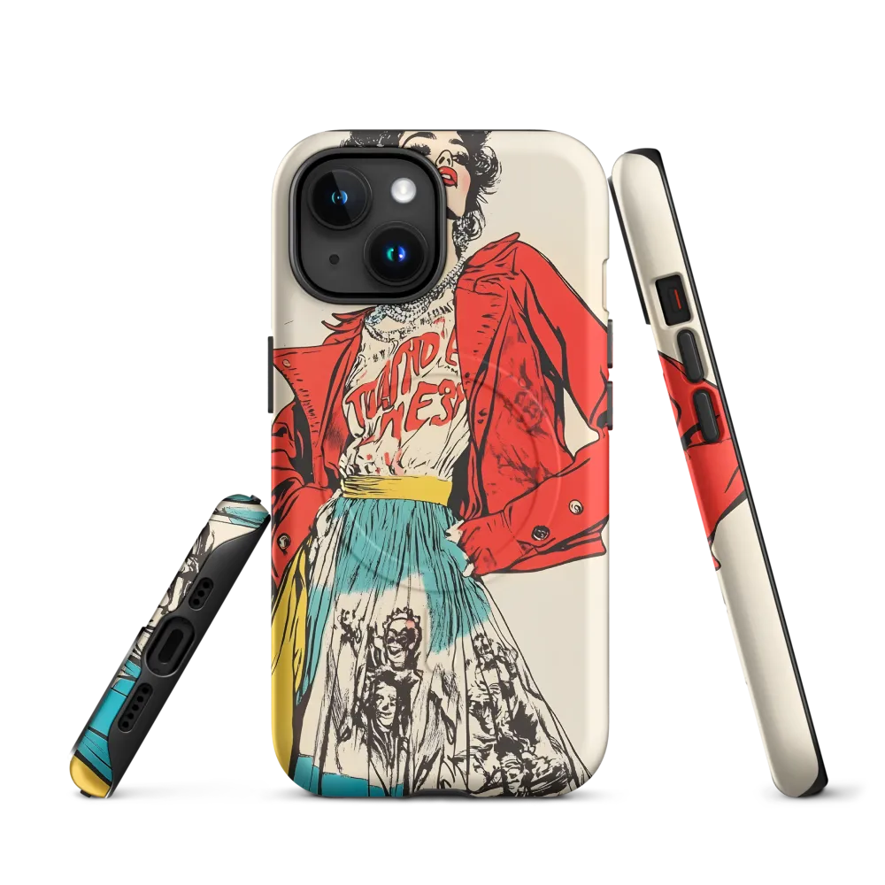 Vibrant Elegance: A Pop Art Fashion Statement