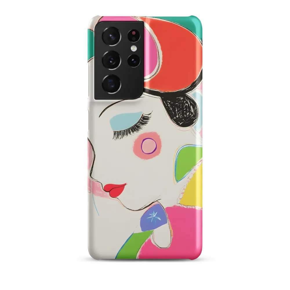 Whimsical Portrait in Colorful Abstraction