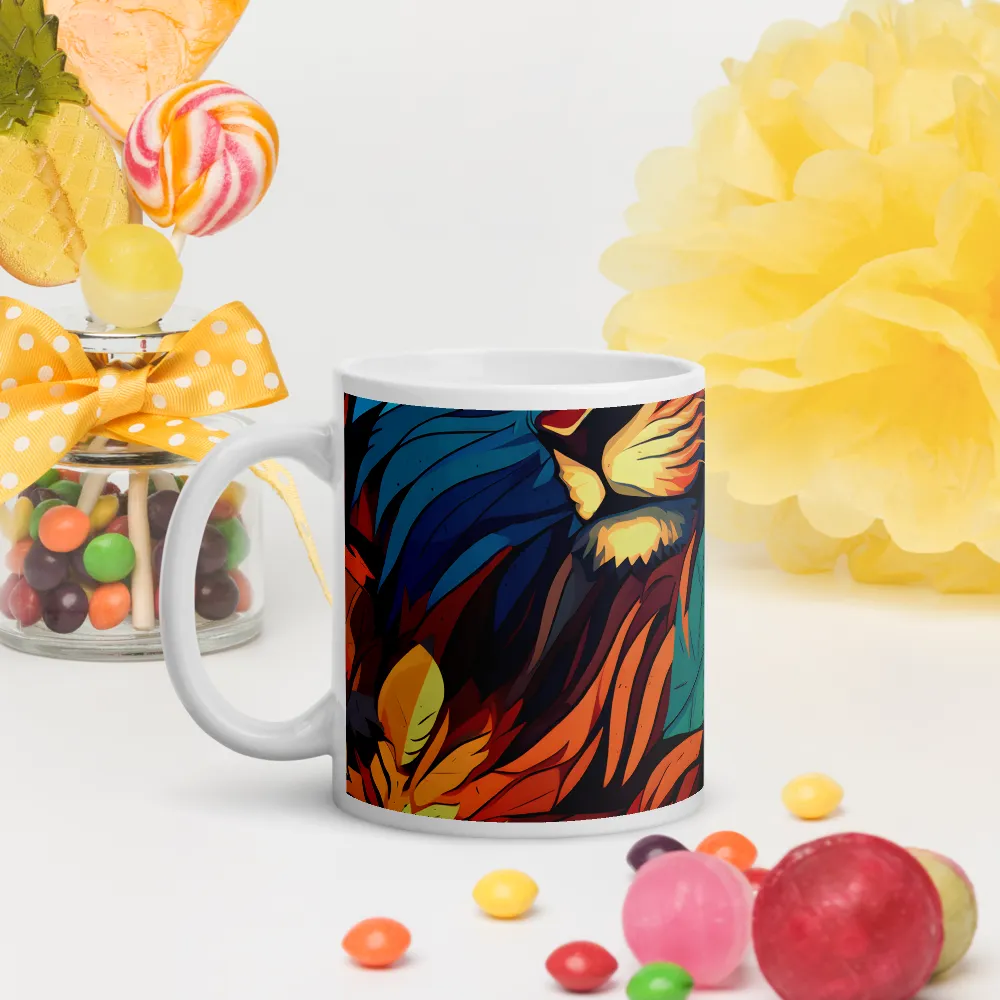 Harmony of Strength: The Lion and Nature | Mugs | Multiple Sizes & Colors