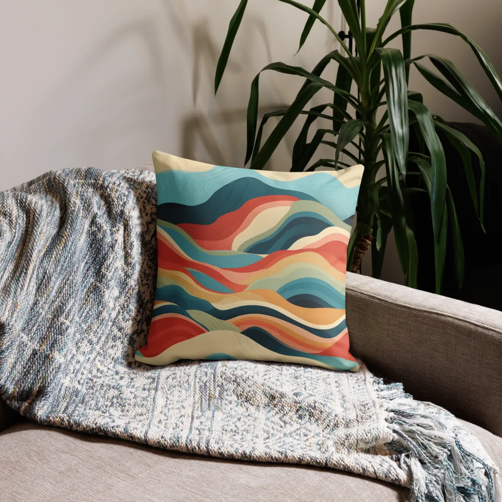 Waves of Tranquility | Pillow Case | 18″×18″