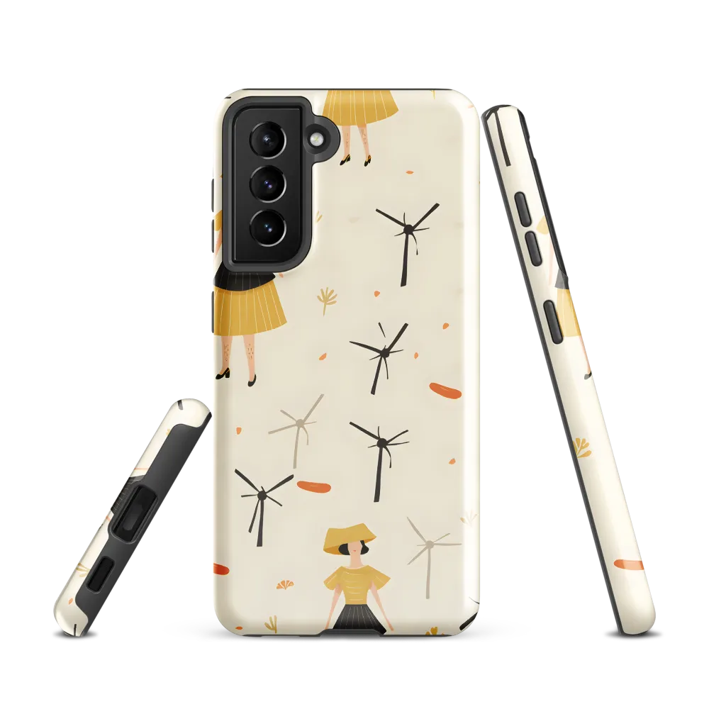 Whimsical Patterns of Nature and Femininity | Phone Case |  S21 | Tough Case | Glossy