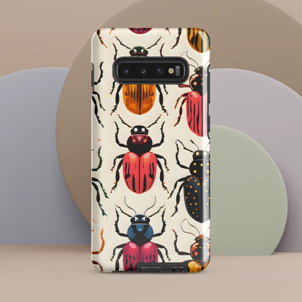 Beetle Mosaic: A Colorful Exploration of Insects | Phone Case |  S10 Plus | Tough Case | Glossy