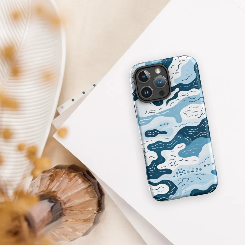 Flowing Waters: An Abstract Journey | Phone Case |  16 Pro Max | Tough Case | Matte