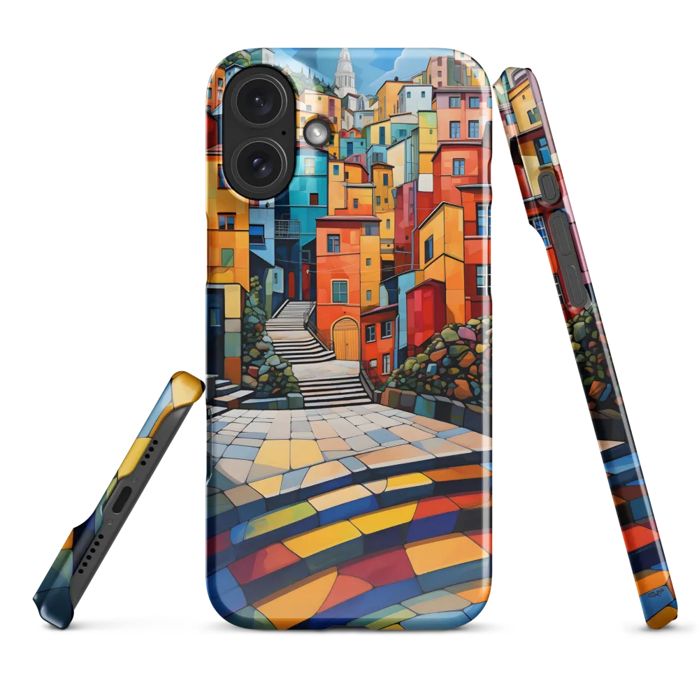 Vibrant Village: A Cubist Journey