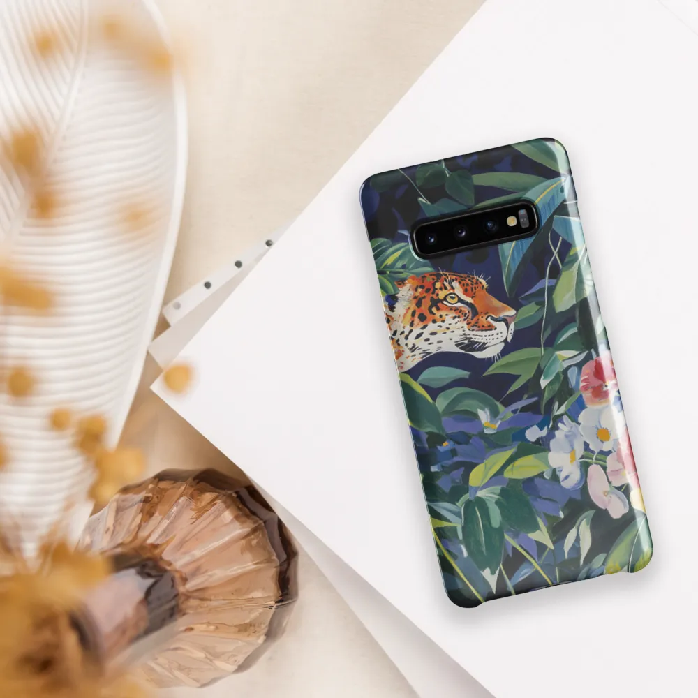 Hidden Majesty: The Jaguar Amongst Tropical Splendor | Phone Case |  S10 Plus | Snap Case | Glossy