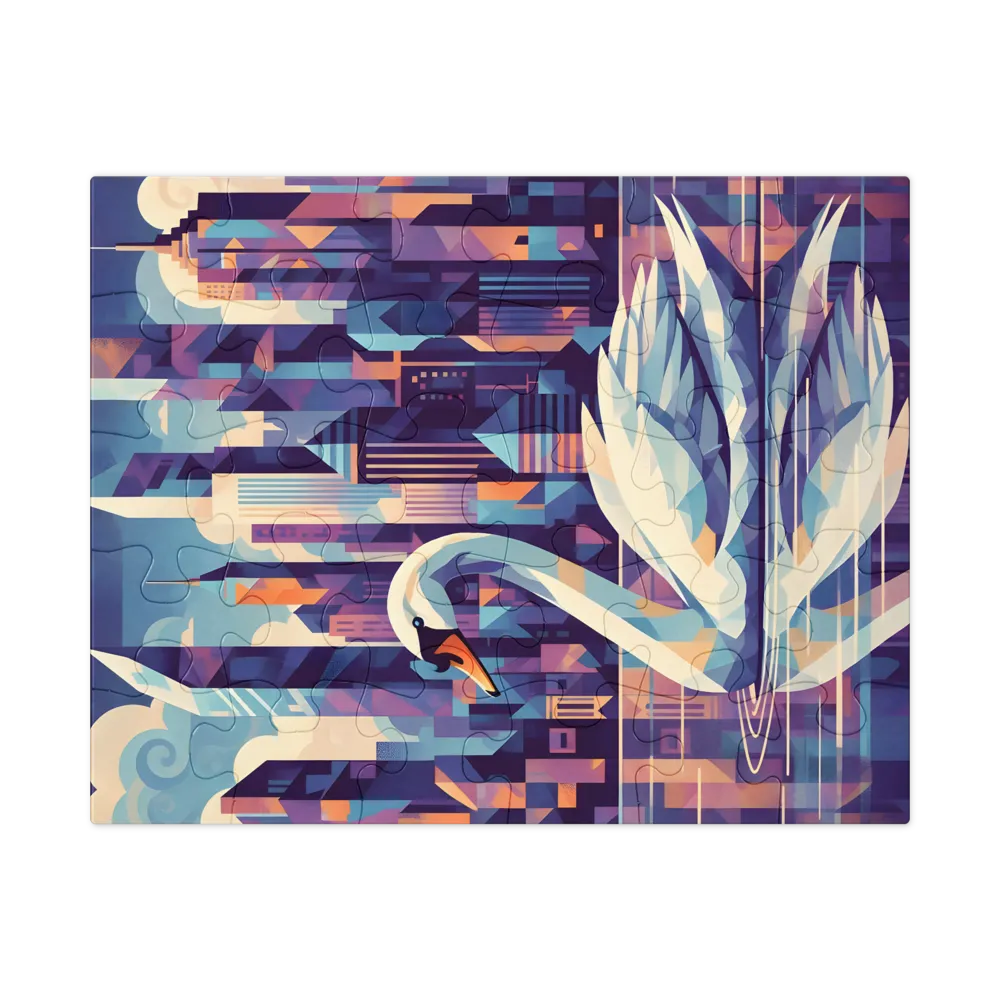 Metropolitan Swan 
 Jigsaw Puzzle in Tin Box