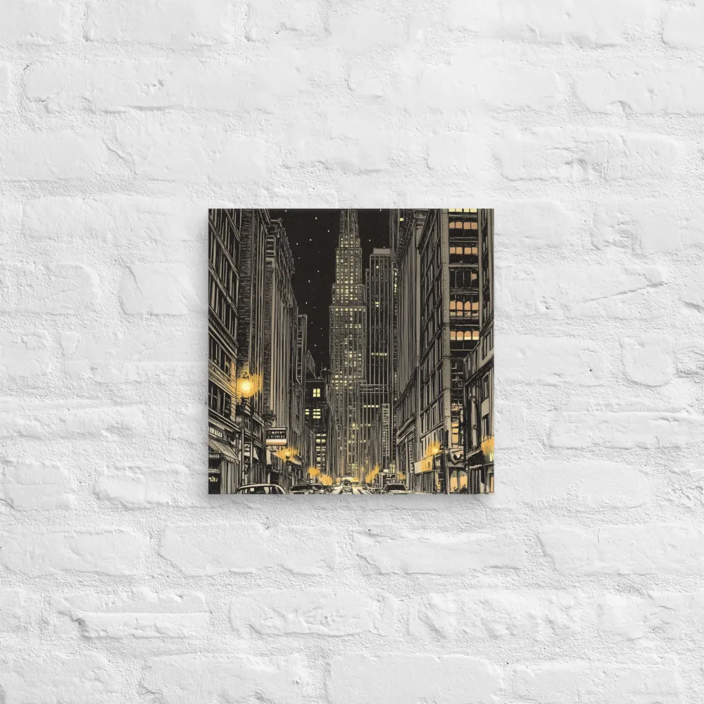 Whispers of the Night City | Canvas | 14″×14″