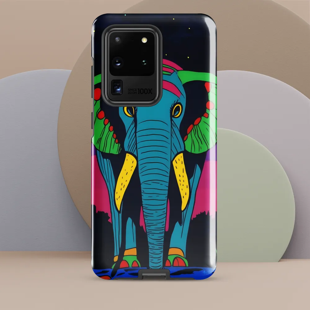Whimsical Majesty: The Vibrant Elephant