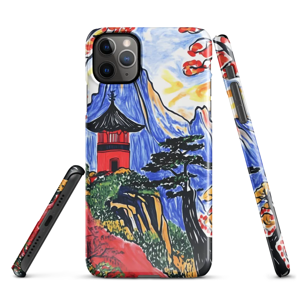 Tranquil Pagoda Among Autumn Peaks | Phone Case |  11 Pro Max | Snap Case | Glossy