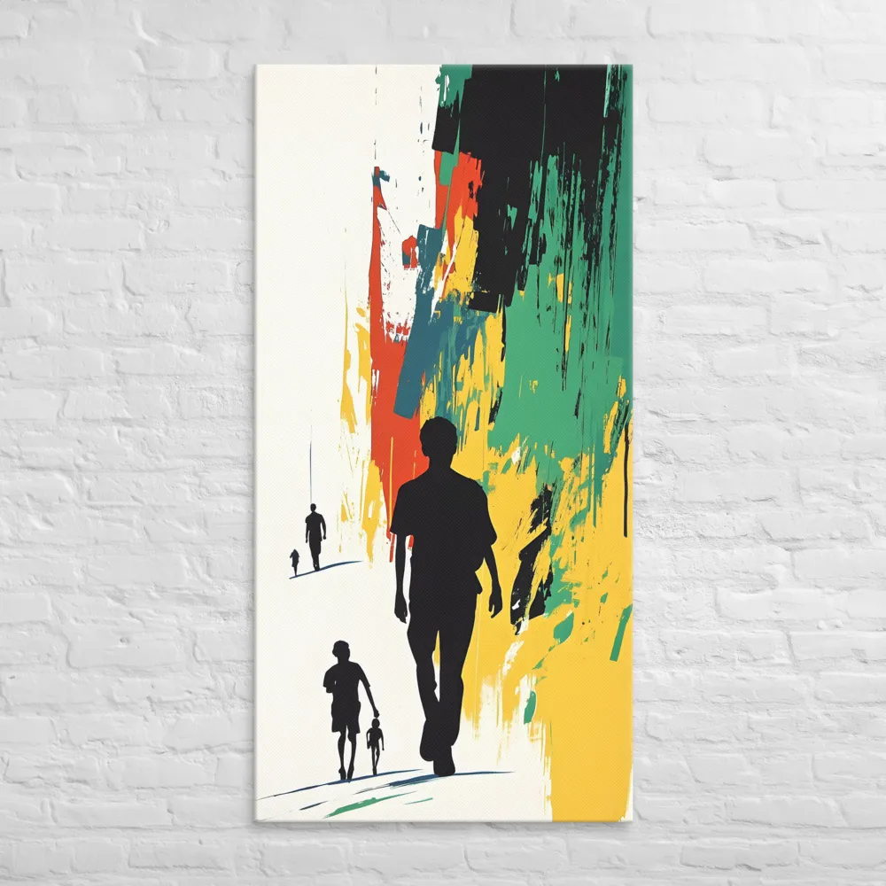 Journey of Silhouettes | Canvas | 30″×60″