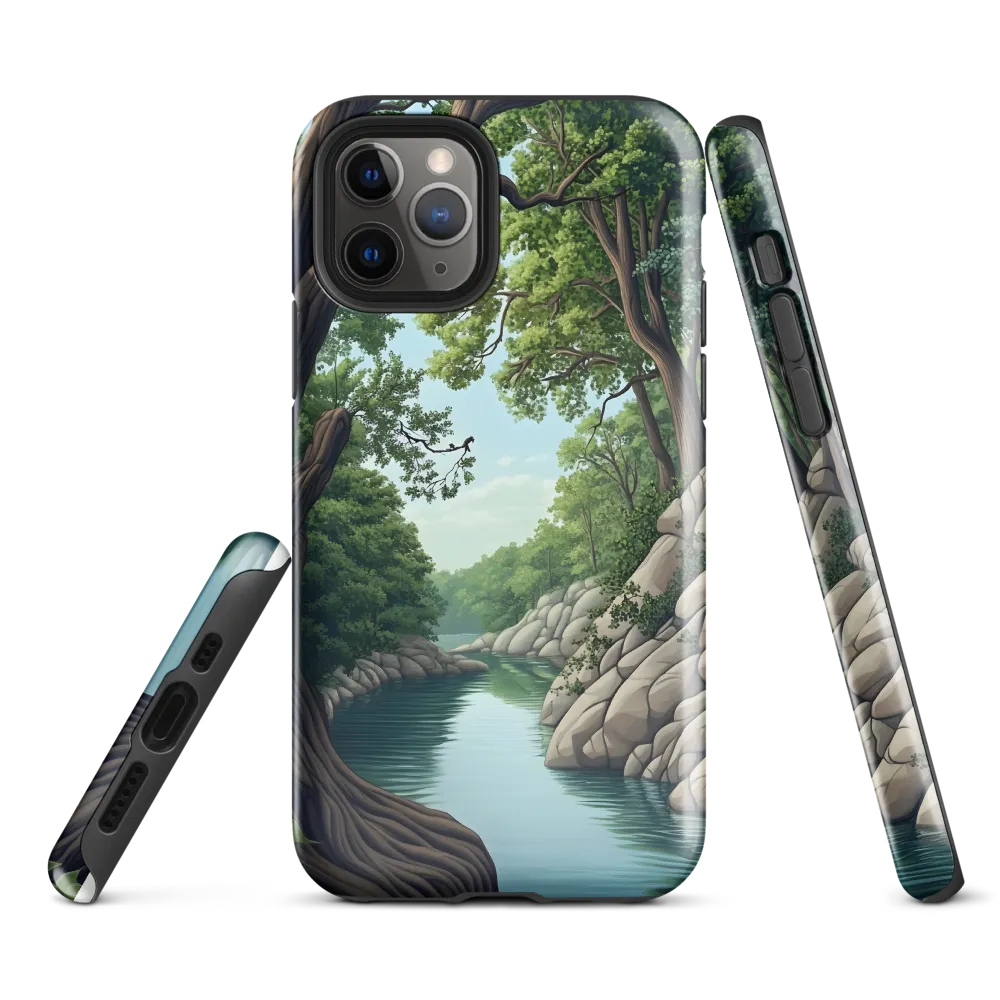 Tranquil Reflections: A Serene River Landscape