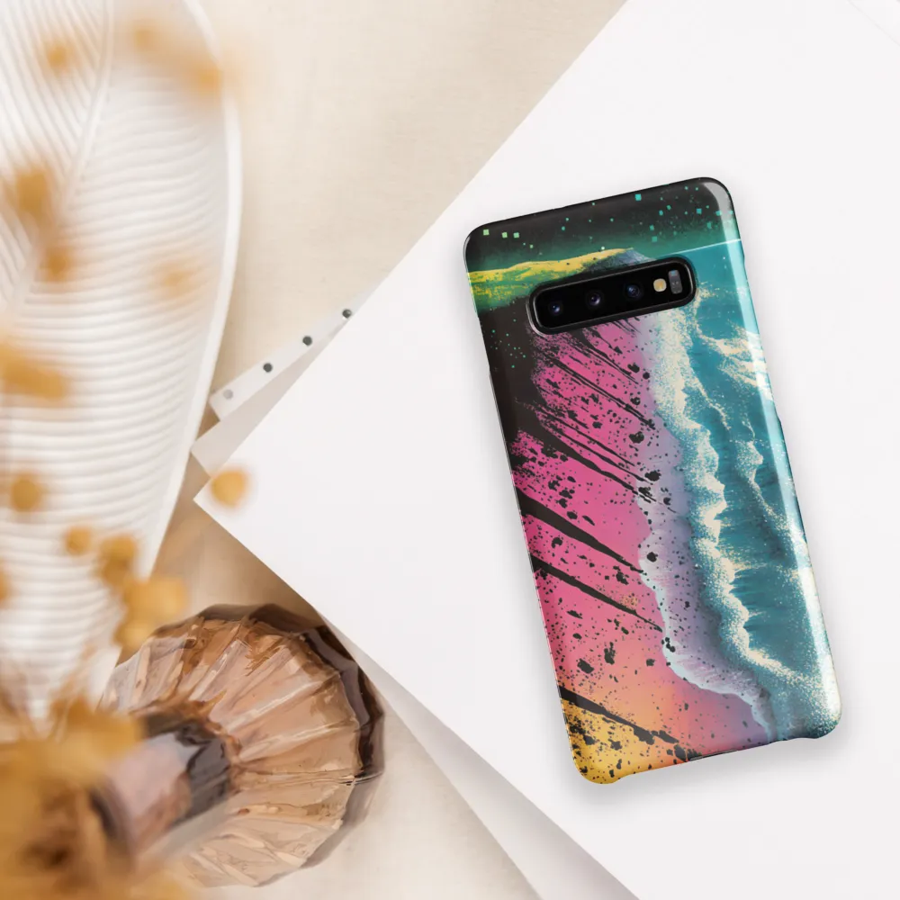 Cosmic Serenity at the Shore | Phone Case |  S10 Plus | Snap Case | Glossy