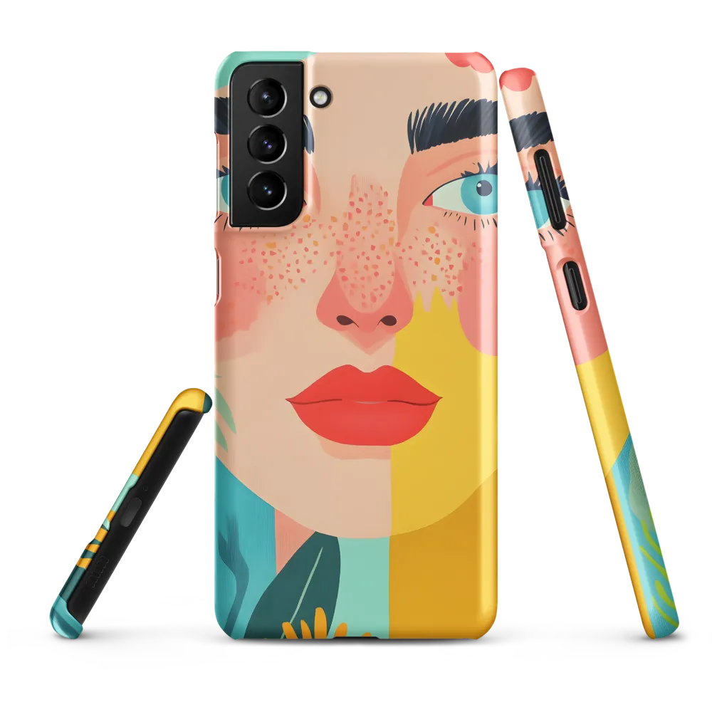 Floral Serenity: A Modern Portrait