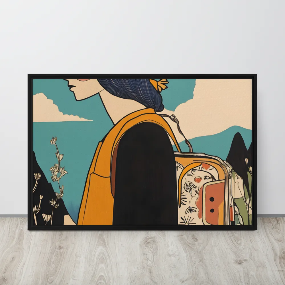 Journey's Serenity | Canvas with Black Frame | 24″×36″