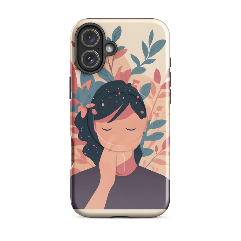 Whispers of Nature: A Serene Contemplation | Phone Case |  16 Plus | MagSafe® Tough Case | Glossy