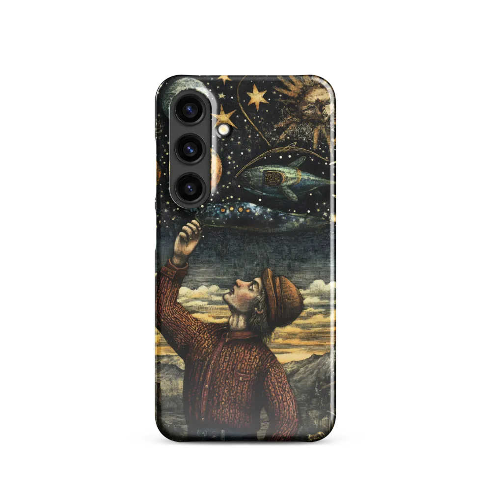 Cosmic Curiosity: A Journey Beyond Earth | Phone Case |  S24 | Snap Case | Glossy