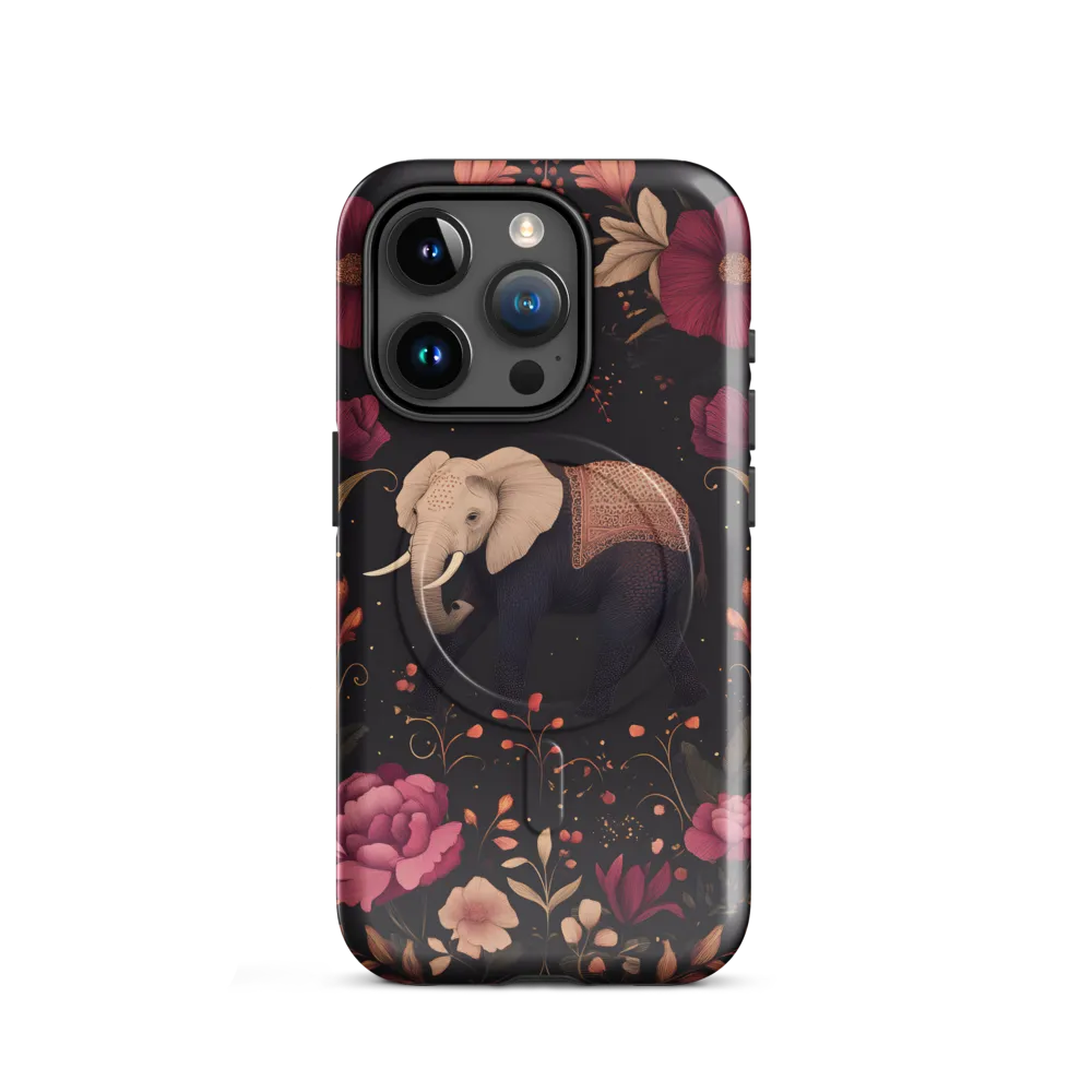 Whispers of the Wild: Elephants and Blooms