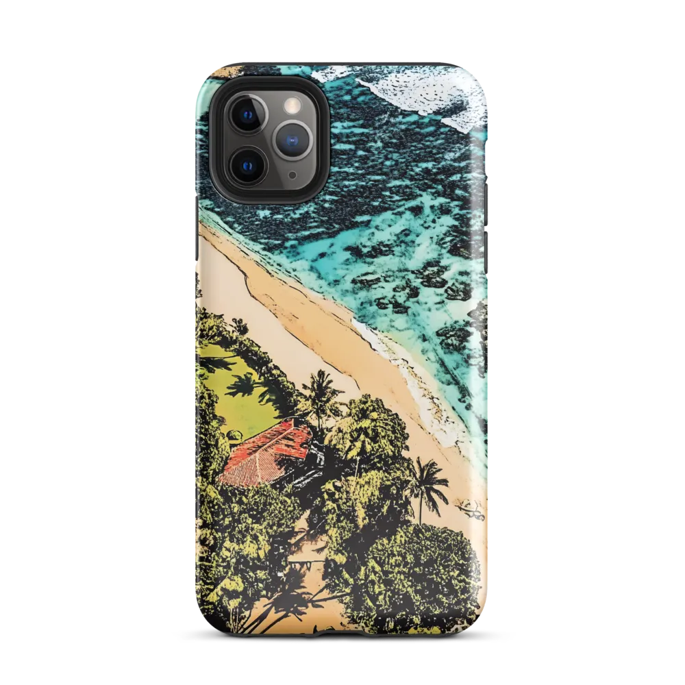 Aerial Serenity: Coastal Escape | Phone Case |  11 Pro Max | Tough Case | Glossy