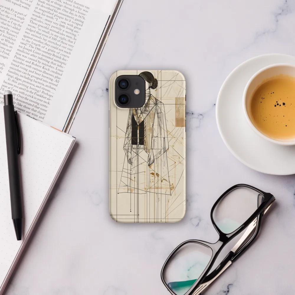 Elegance in Lines | Phone Case |  12 | Snap Case | Matte