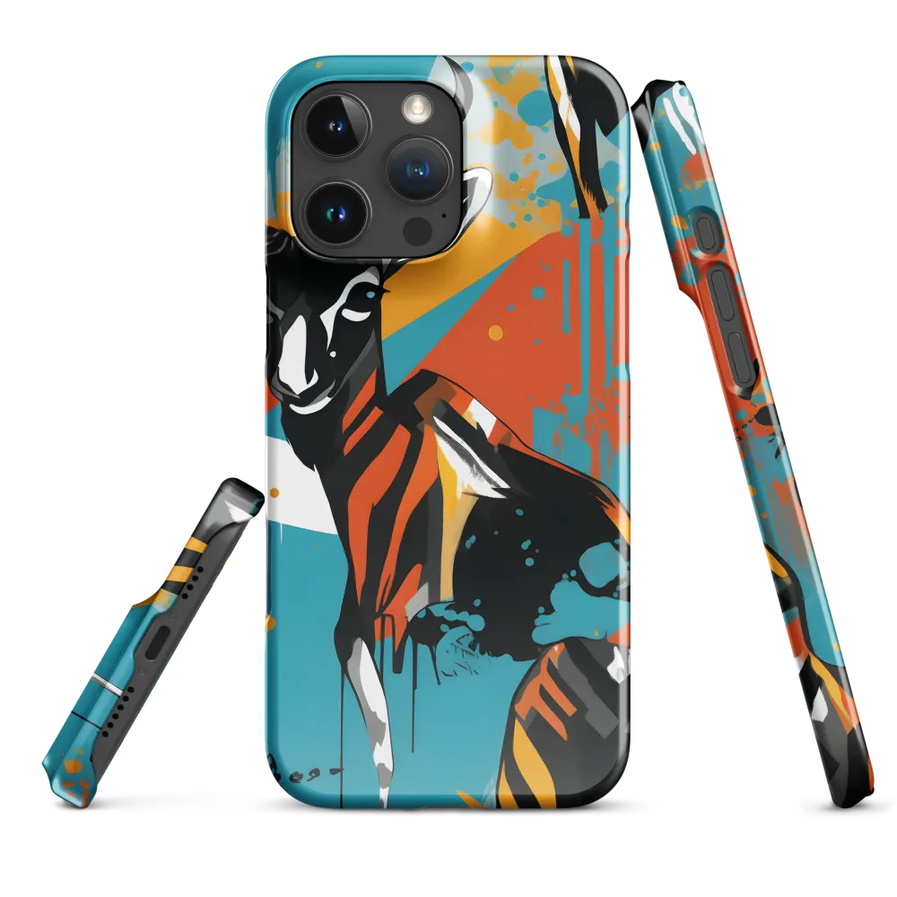 Dynamic Antelope in Vivid Abstract