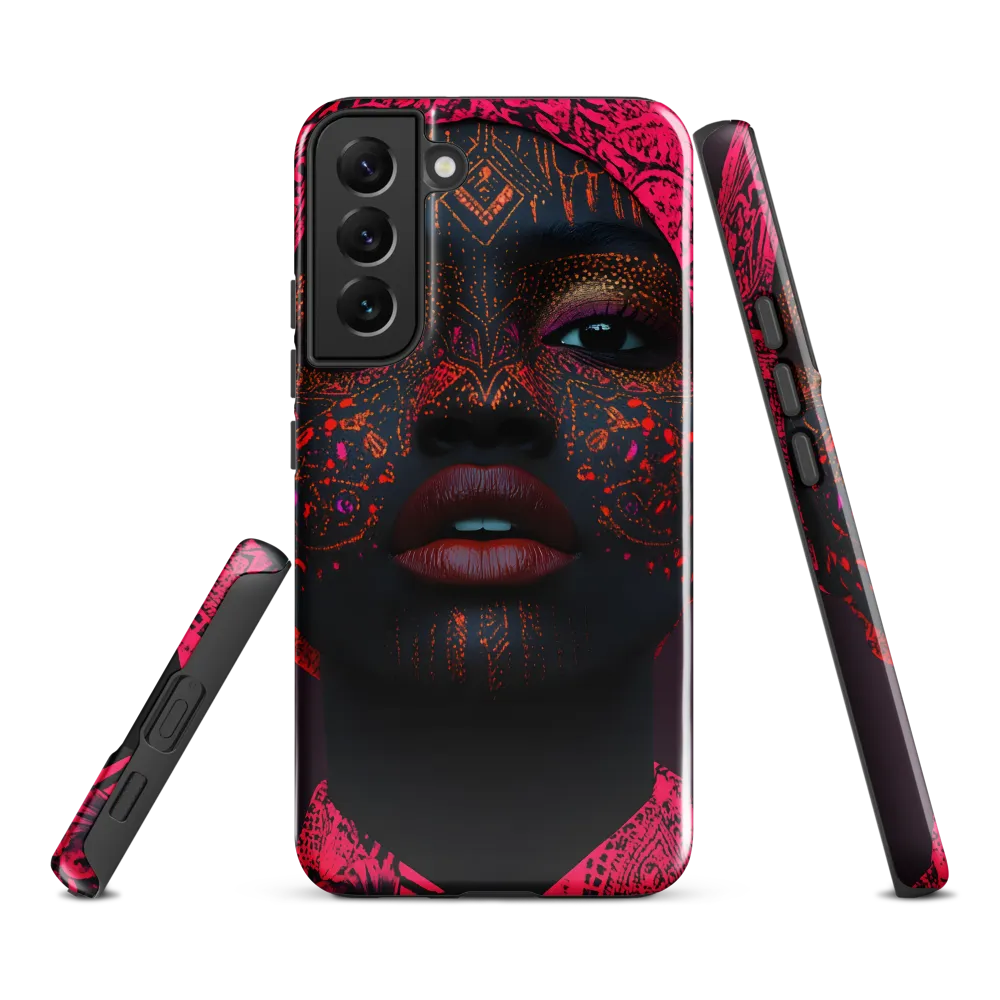 Neon Adornments: A Portrait of Cultural Expression