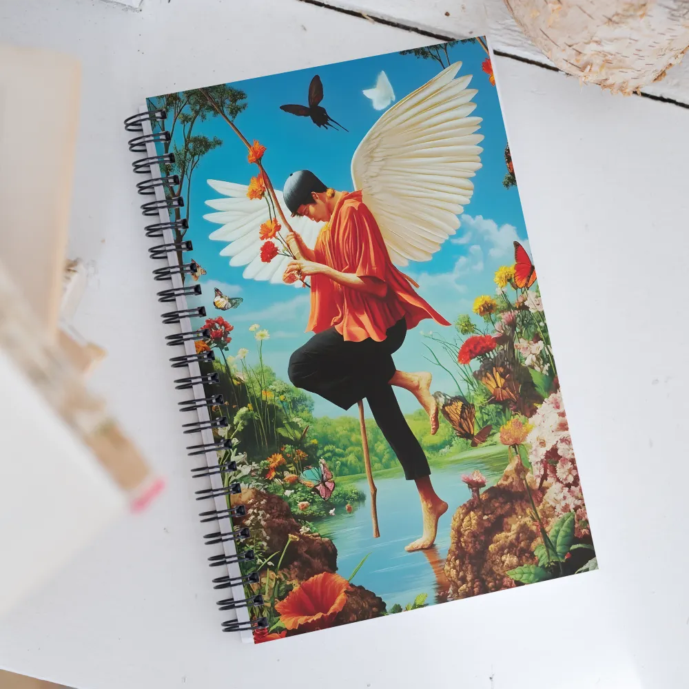 The Angel of Tranquility | Spiral Notebook