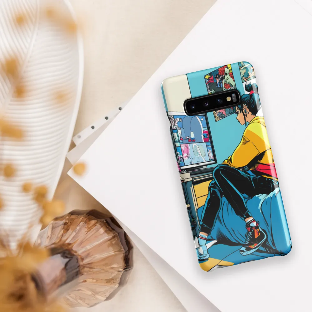 Contemplation in a Digital Space | Phone Case |  S10 Plus | Snap Case | Glossy