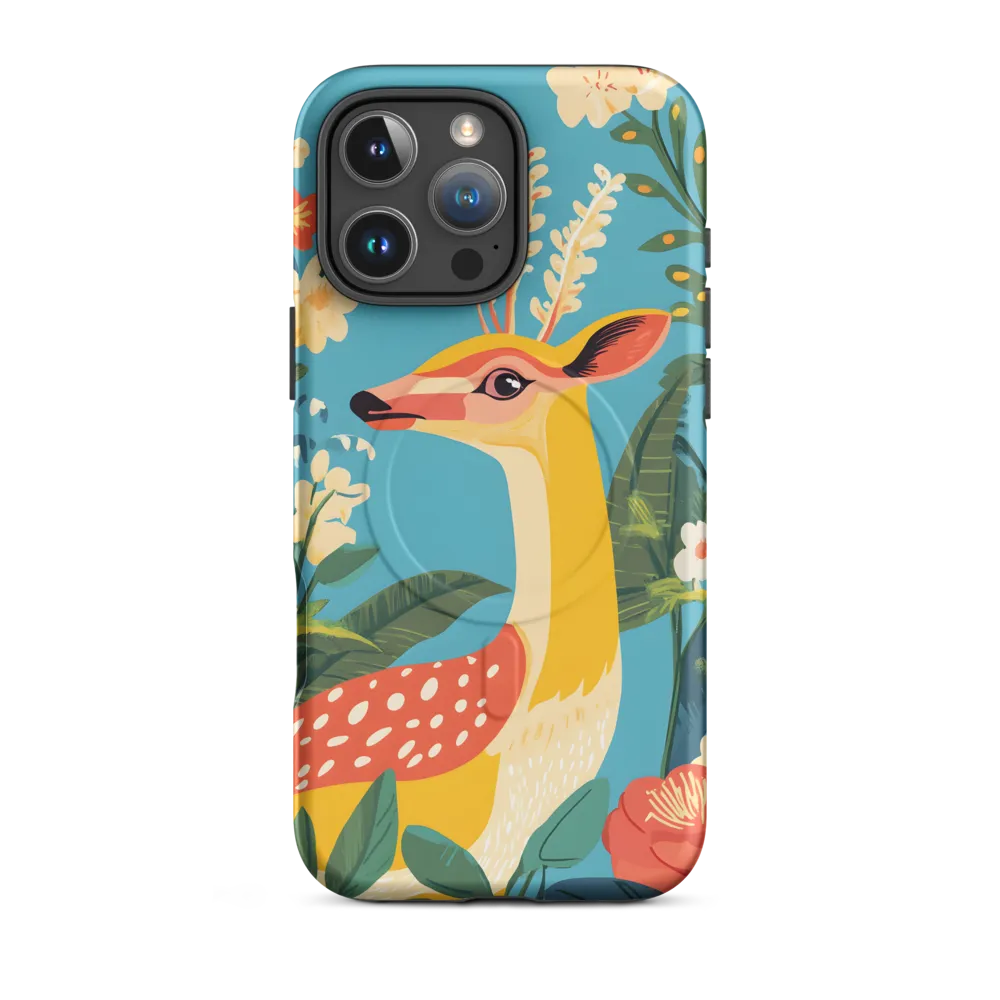 Serene Majesty: A Vibrant Deer Amidst Flora