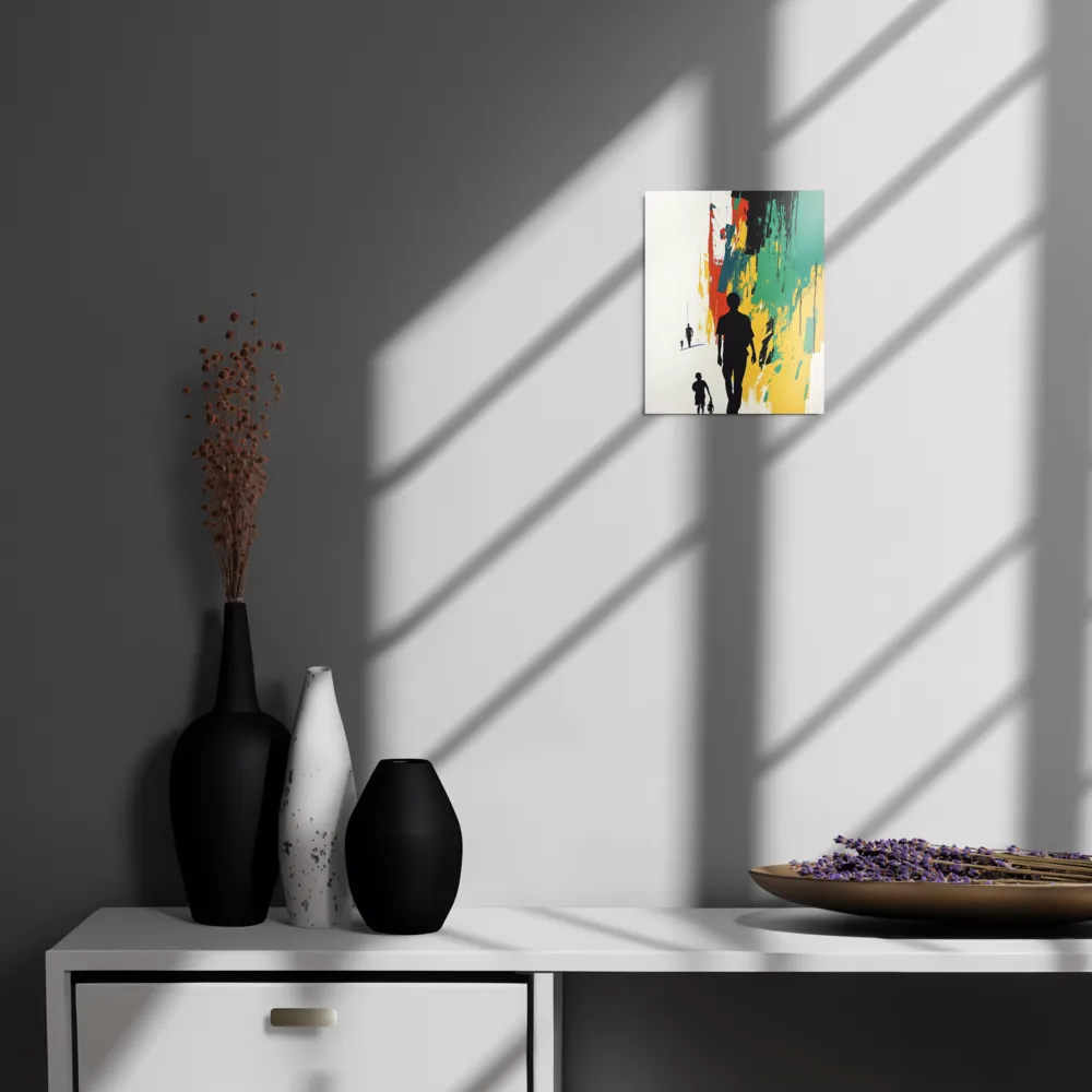 Journey of Silhouettes | Metal Print | 8″×10″