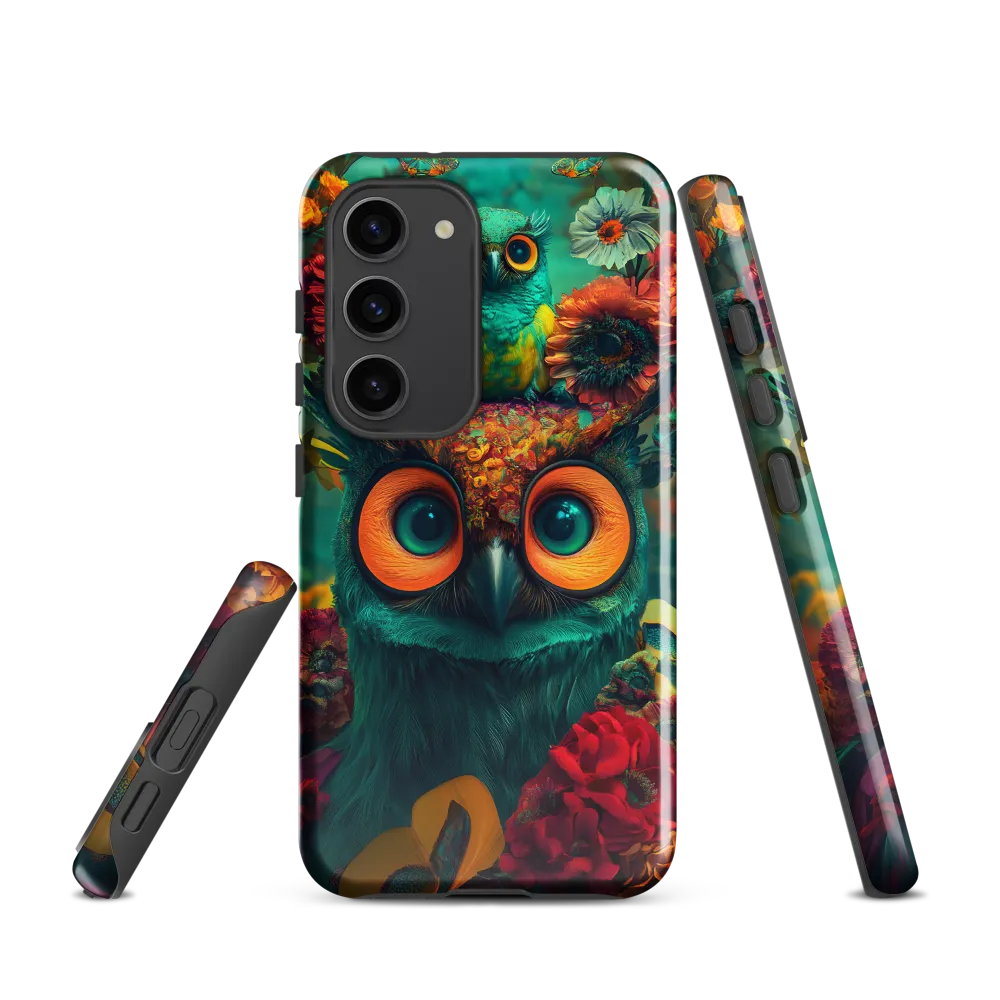 Majestic Harmony: The Floral Owl