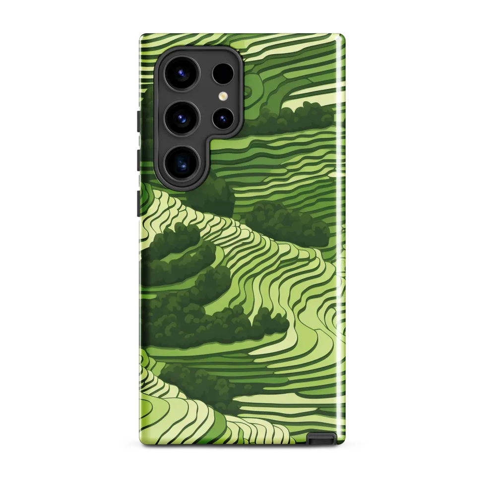 Waves of Green: An Abstract Landscape