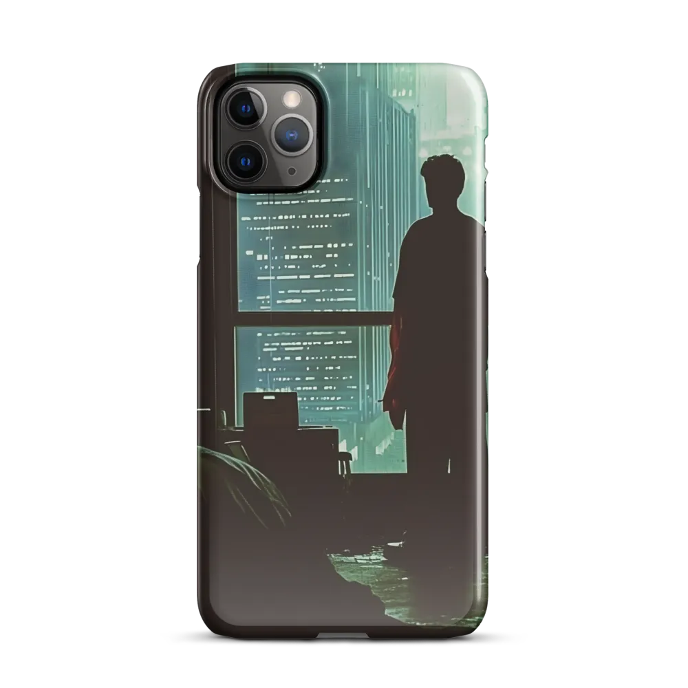 Silent Contemplation in a Futuristic Dystopia | Phone Case |  11 Pro Max | Snap Case | Glossy