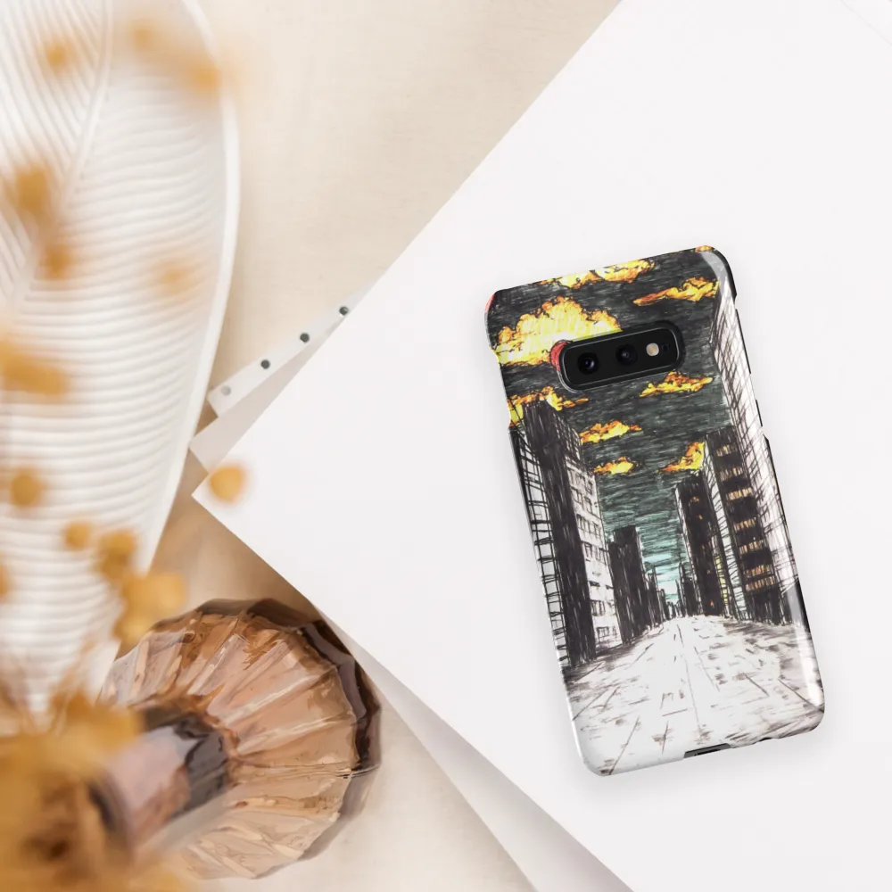 Eclipsed Cityscape | Phone Case |  S10e | Snap Case | Glossy