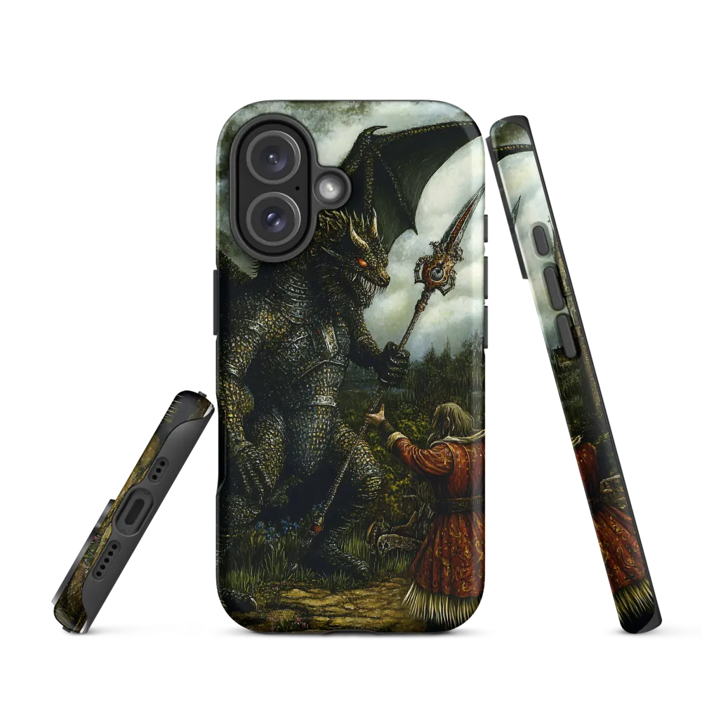 The Confrontation: Dragon vs. Wizard | Phone Case