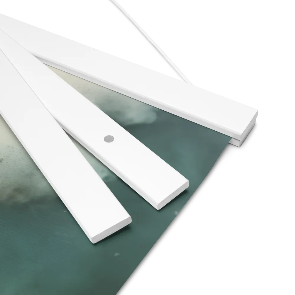 Clouded Thoughts | Poster With White Wood Hanger | 16″×16″