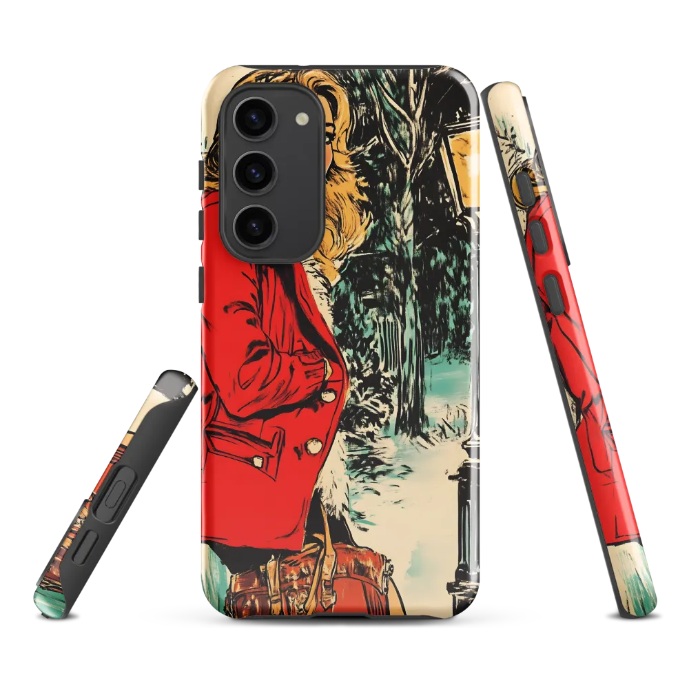 Winter Glamour in Red | Phone Case |  S23 Plus | Tough Case | Glossy