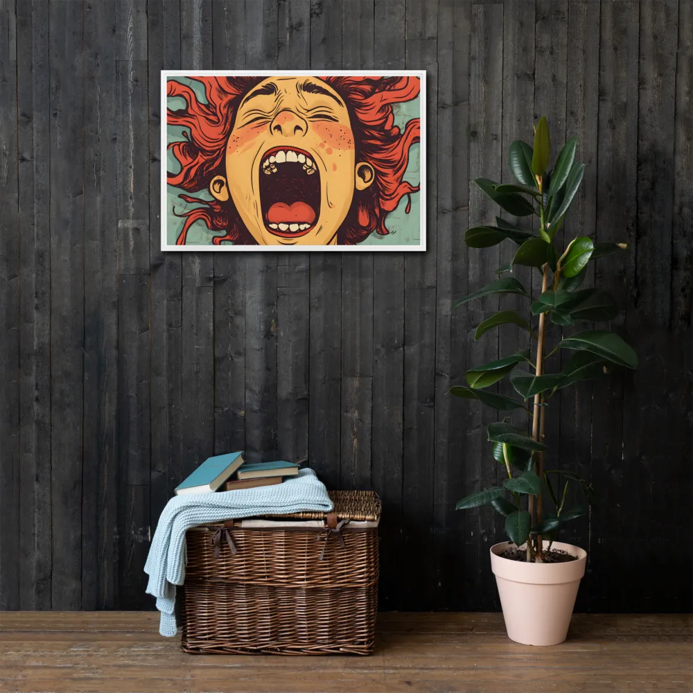 Fury Unleashed | Canvas with White Frame | 20″×30″