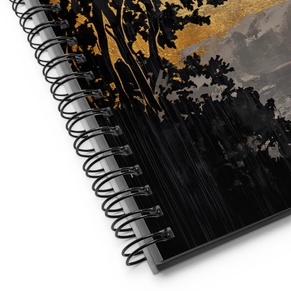 Golden Serenity | Spiral Notebook