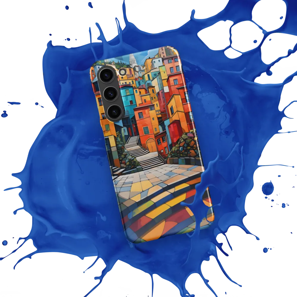 Vibrant Village: A Cubist Journey