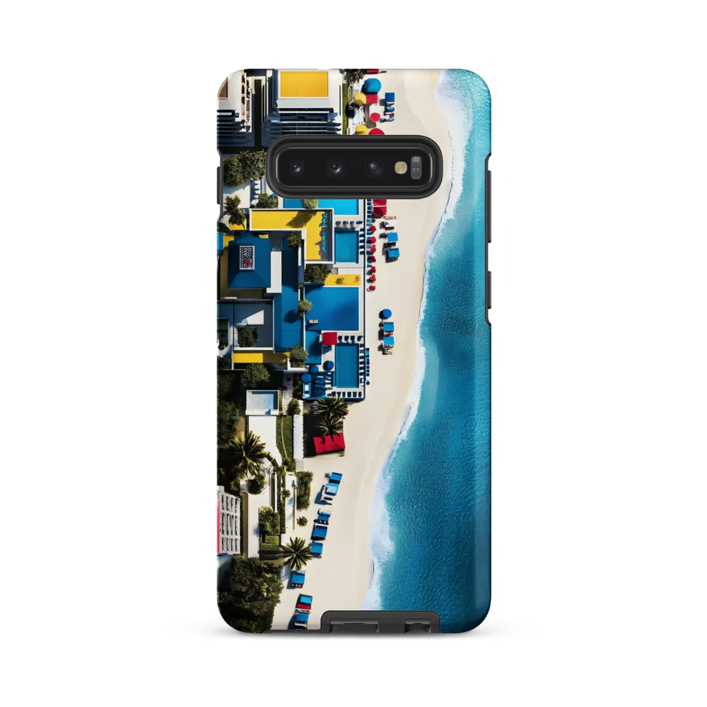 Coastal Harmony: An Aerial Oasis | Phone Case |  S10 Plus | Tough Case | Matte
