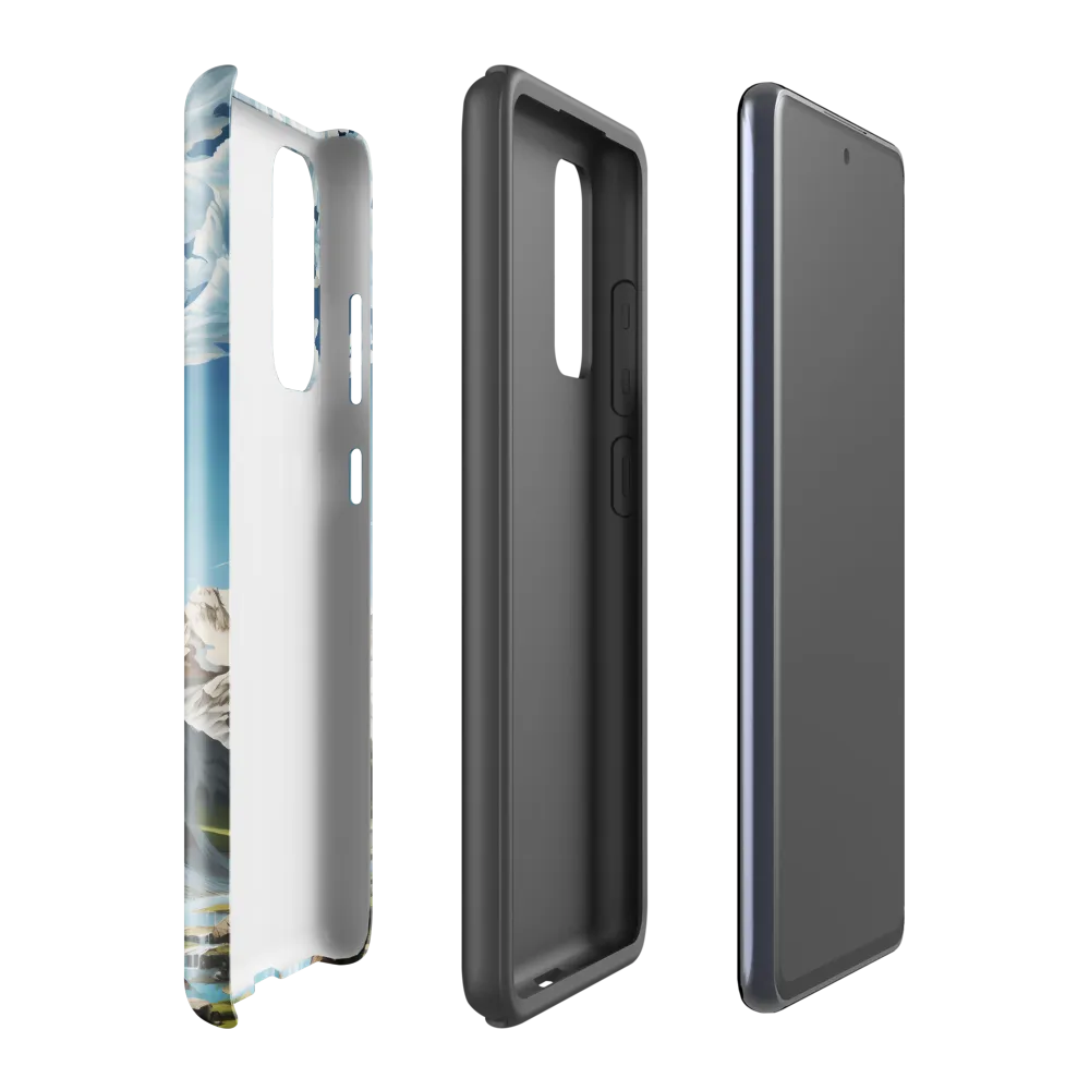 Majestic Cascade: A Mountain Masterpiece | Phone Case |  S20 FE | Tough Case | Glossy